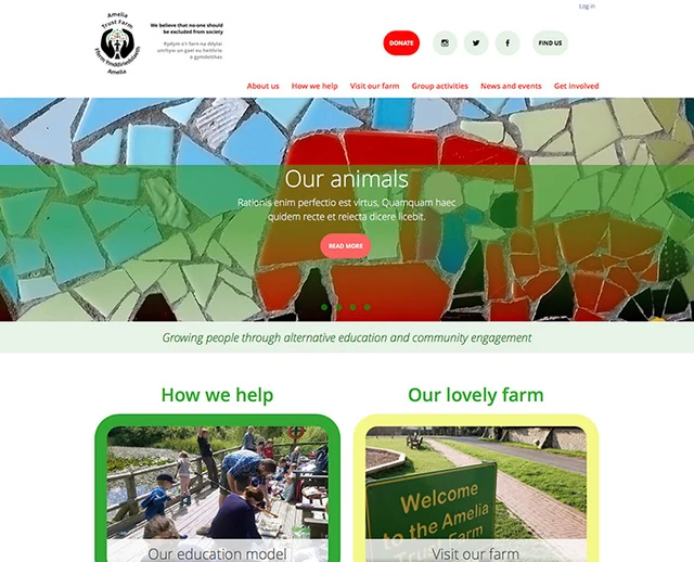 Amelia Trust Farm — website