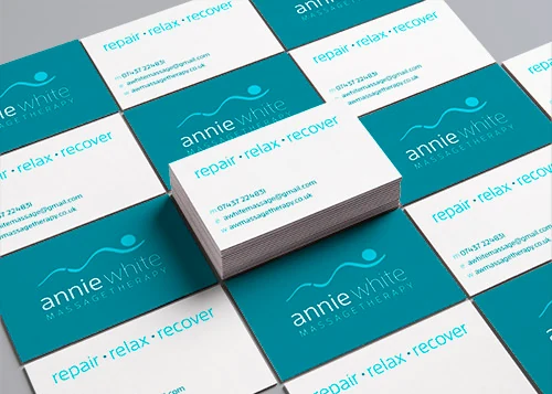 Annie White Massage Therapy — business cards
