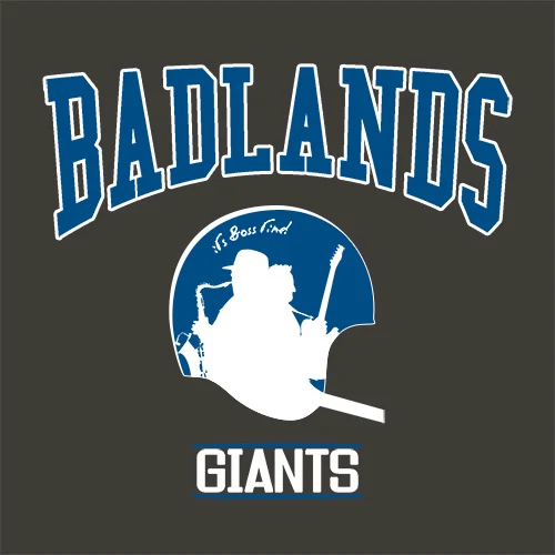 Badlands Record Shop — varsity artwork