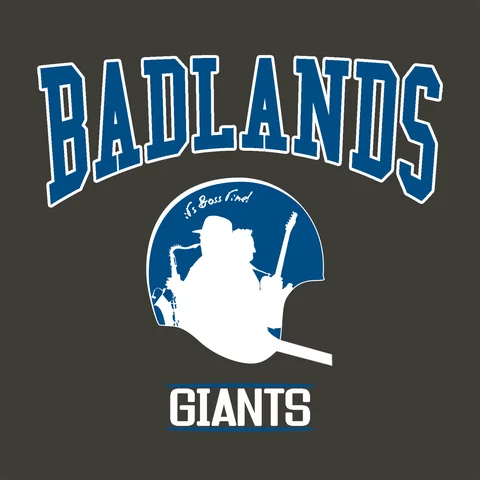 Badlands Record Shop — varsity artwork