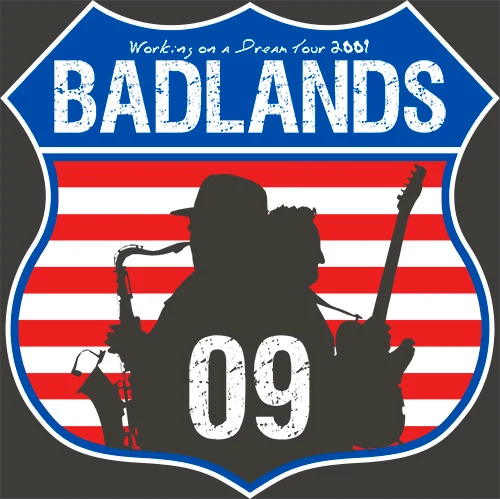 Badlands Record Shop — shield artwork