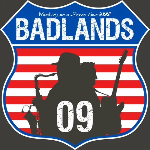 Badlands Record Shop — shield artwork