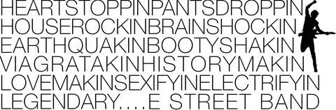 Badlands Record Shop — typographic artwork