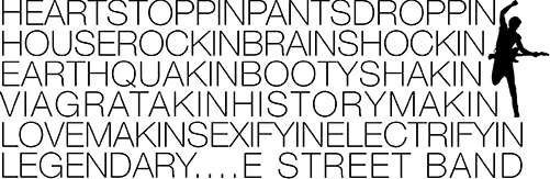 Badlands Record Shop — typographic artwork