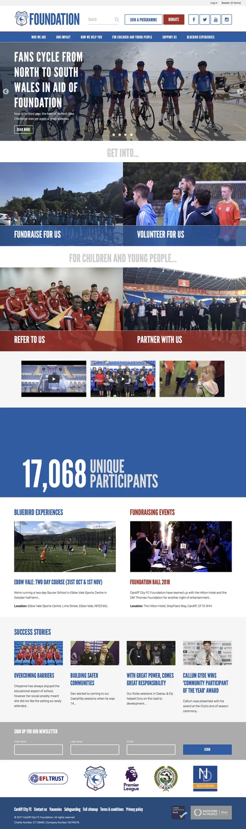 Cardiff City FC Foundation — website