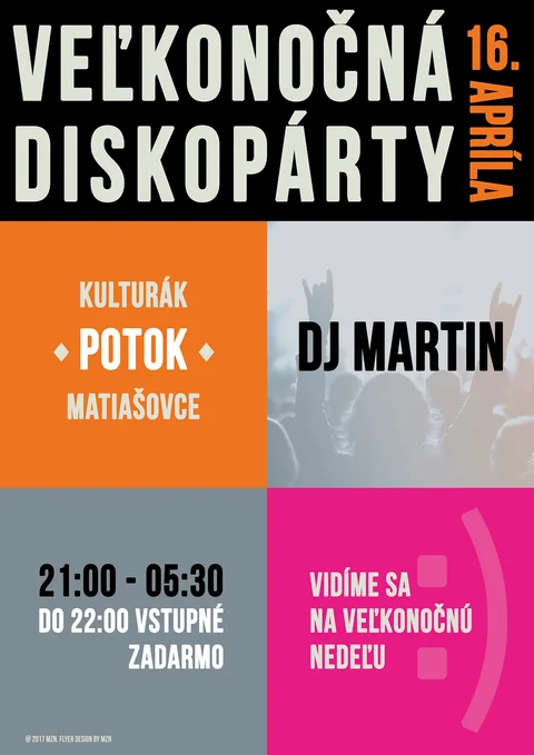 Disco party — event poster