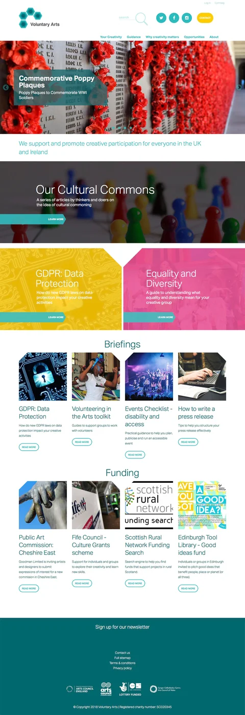 Voluntary Arts — website
