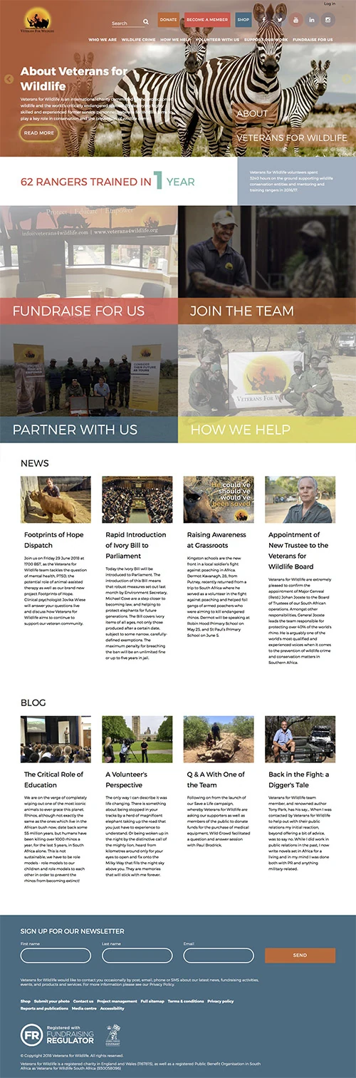 Veterans for Wildlife — website